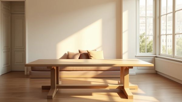 Une table d'appoint remplissante : entre modernité et tradition